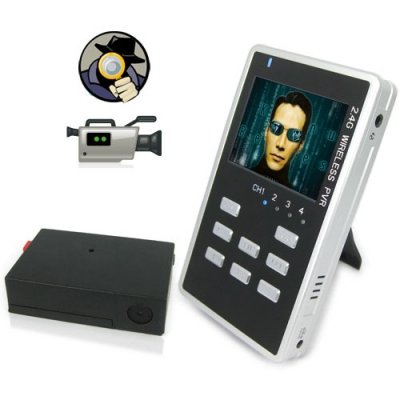 2.5 Inch Cigarette Box Covert Wireless Camera + MP4 Receiver